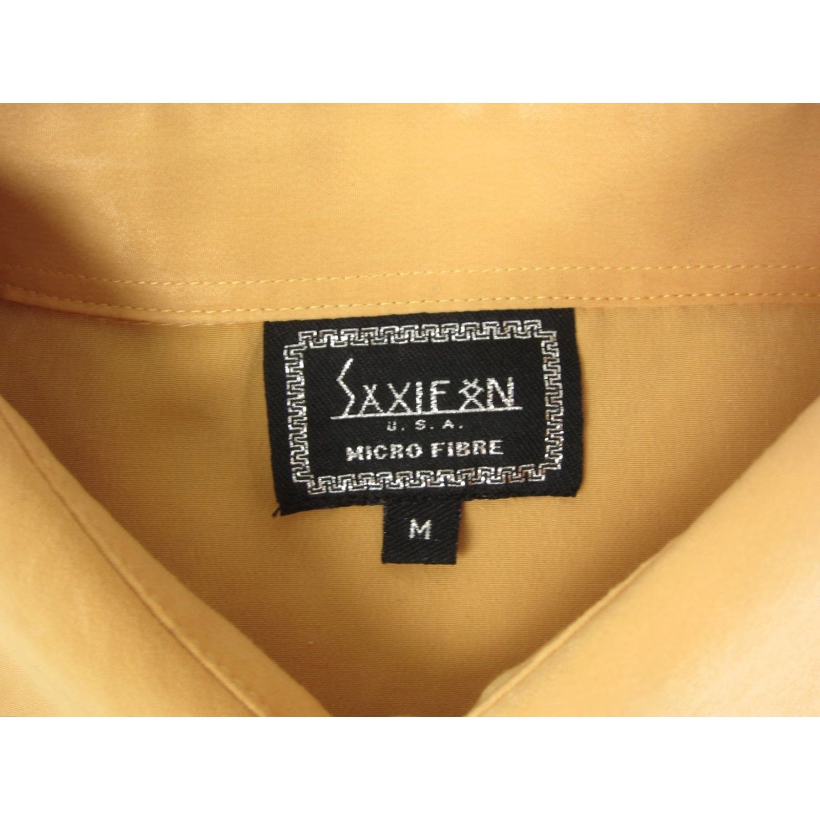 Vintage VINTAGE Saxifon Shirt Mens Adult M Yellow Embroidered Western 90s Button-Up Collared Short Sleeve Size US M / EU 48-50 / 2 - 6 Thumbnail