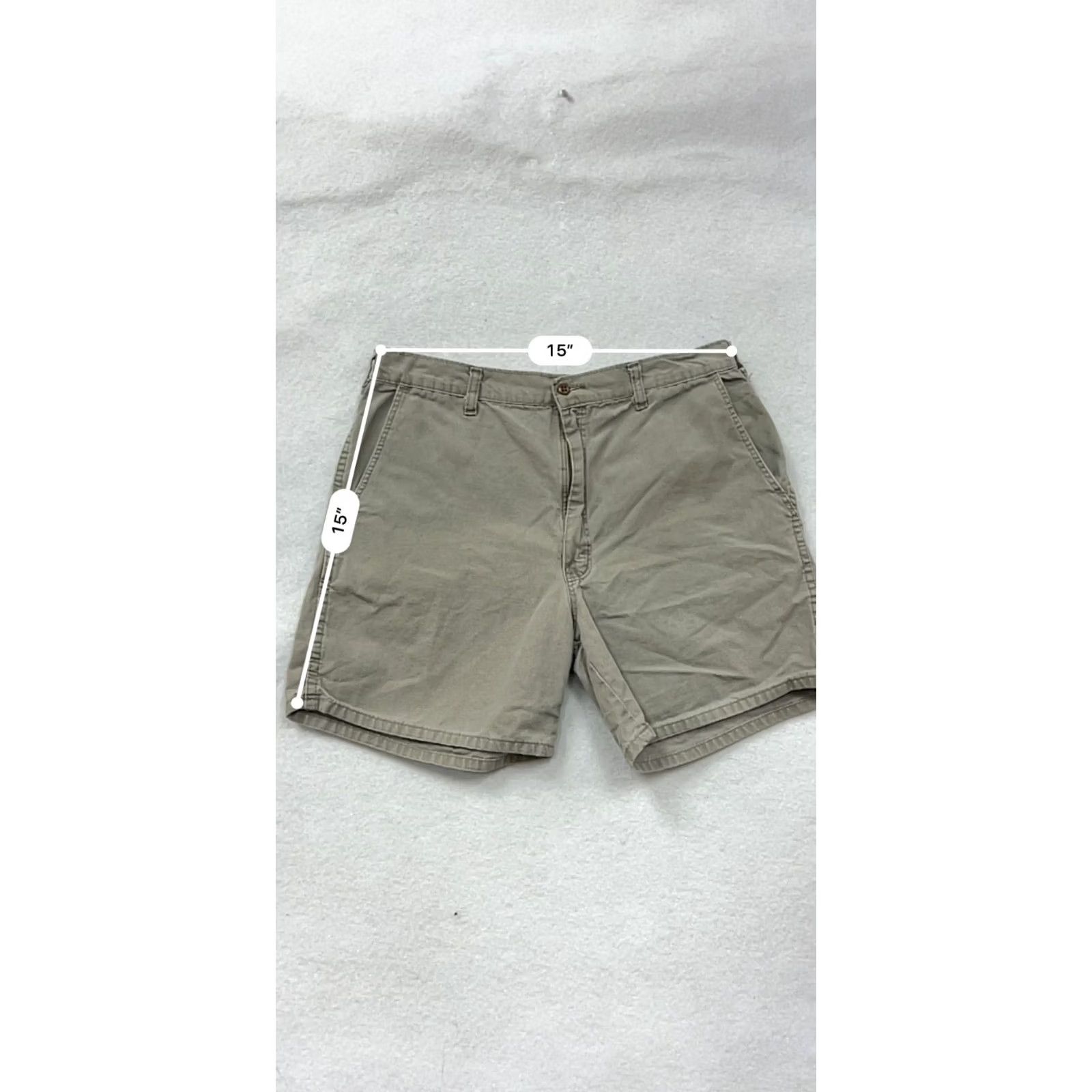 Vintage Mens Harbor One Shorts Chino Khaki 34 Casual Cotton Regular Mens 34 Size US 34 / EU 50 - 7 Thumbnail