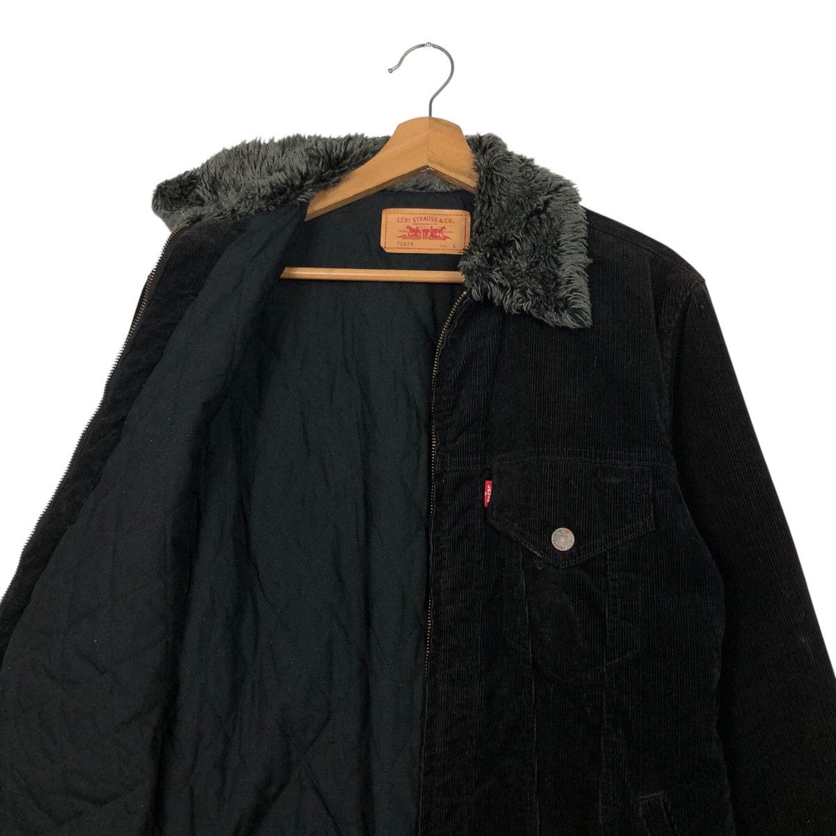 Levi's 📌Vintage Biker Chore Jacket Levi's Corduroy Mink Fur Collar Size US L / EU 52-54 / 3 - 13 Thumbnail