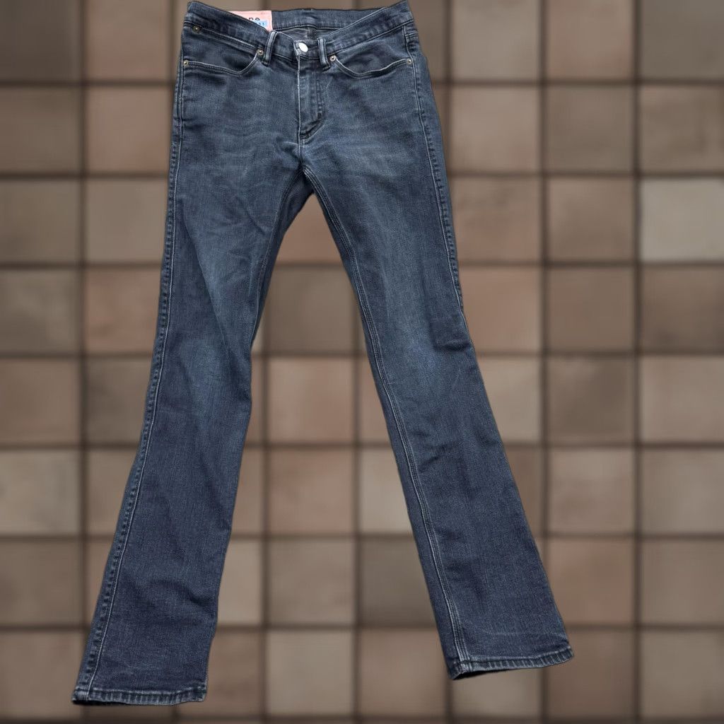 Acne Studios Acne Studios Bla Konst Jeans Mens 29x32 Max Blue Black Straight Leg Denim Blue-Black 5-Pocket Mens Jeans Size US 29 - 1 Thumbnail