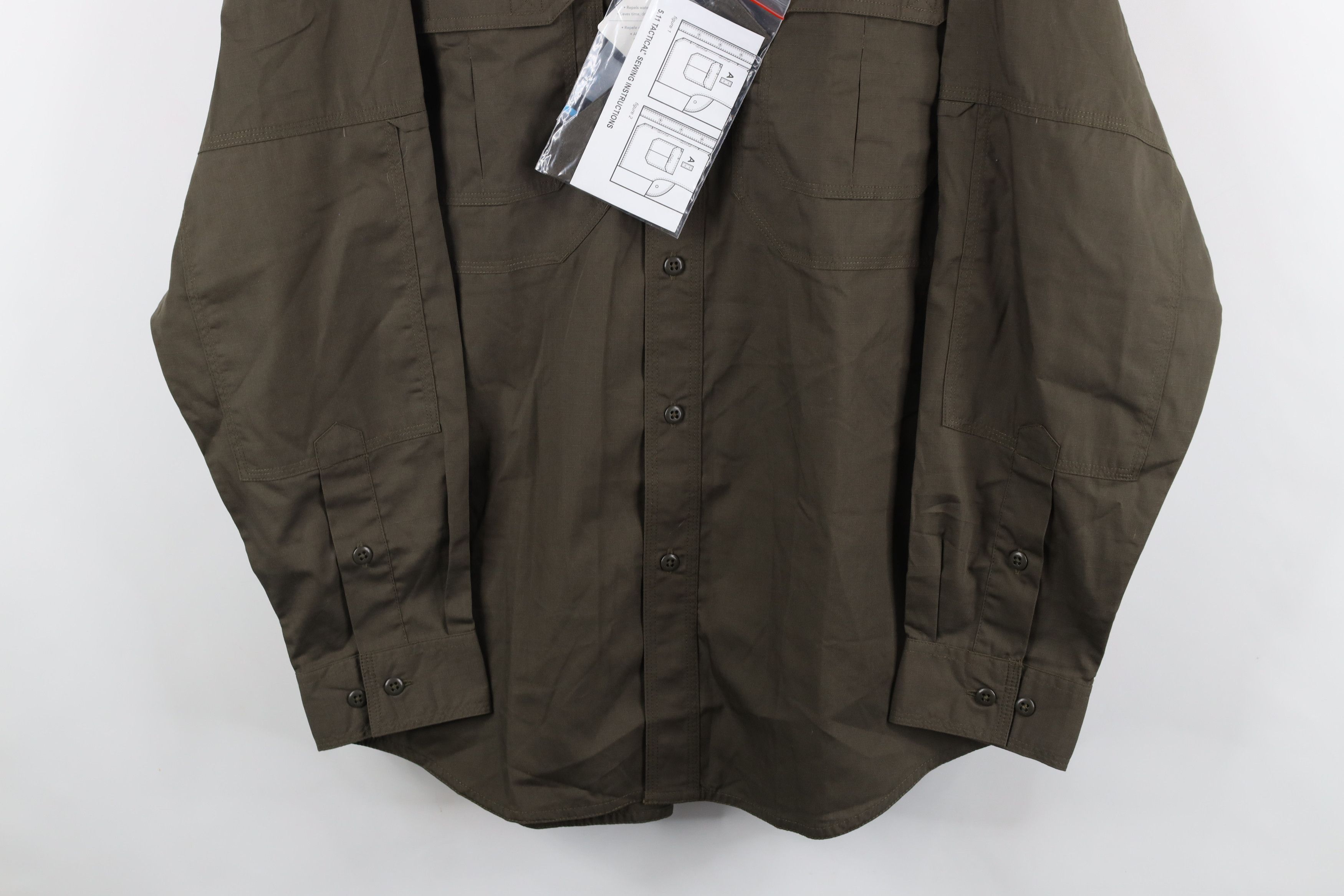 Vintage New 5.11 Tactical Series Ripstop Uniform Button Shirt Green Size US M / EU 48-50 / 2 - 3 Thumbnail