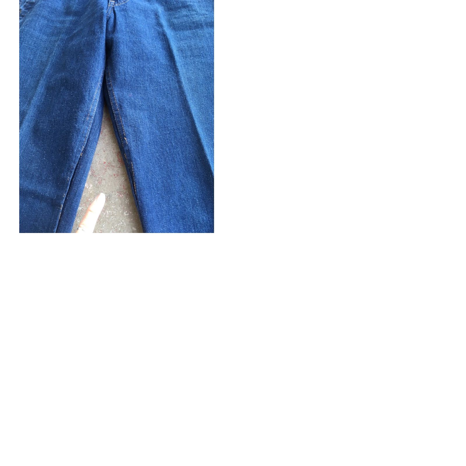 Denime Vintage Levis Selvedge Denim Jeans Talon 42 Zipper Sz 32 31.5 Waist Hippy Denim Blue 1970s Mens Womens Jeans Size US 30 / EU 46 - 9 Thumbnail