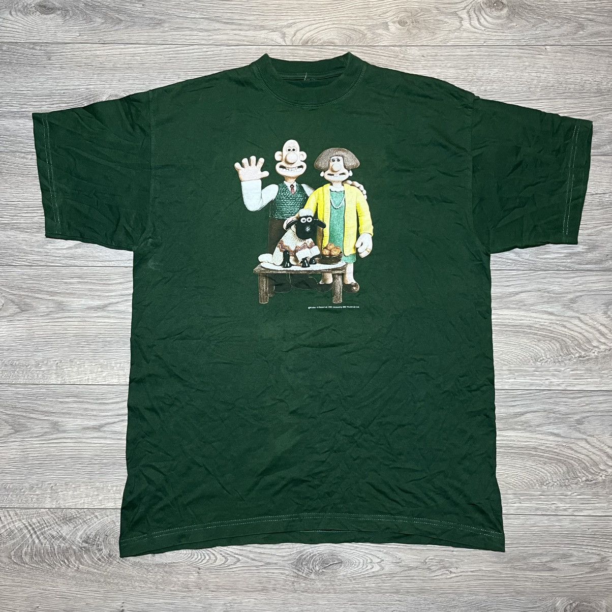 Cartoon Network 1989 Vintage Wallace & Gromit Graphic T-Shirt Size US XL / EU 56 / 4 - 1 Thumbnail