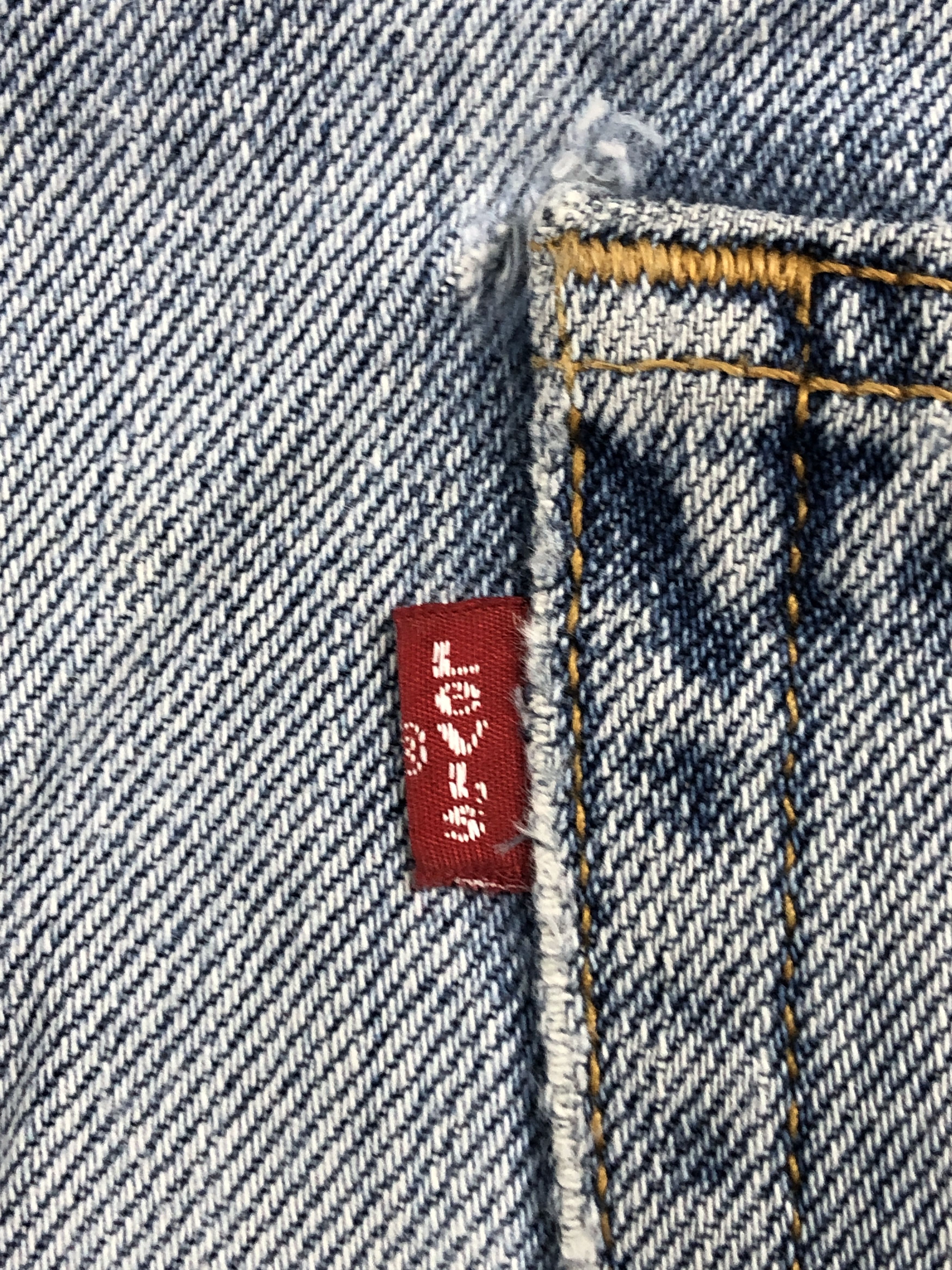 Levi's Vintage Distressed Levis 505 Light Wash Jeans DP2528 Size US 33 - 6 Thumbnail