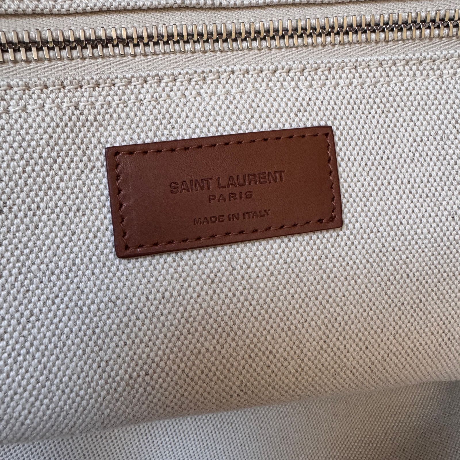 Saint Laurent Paris YSL Saint Laurent Rive Gauche Canvas Tote Bag for Women’s Size ONE SIZE - 5 Thumbnail