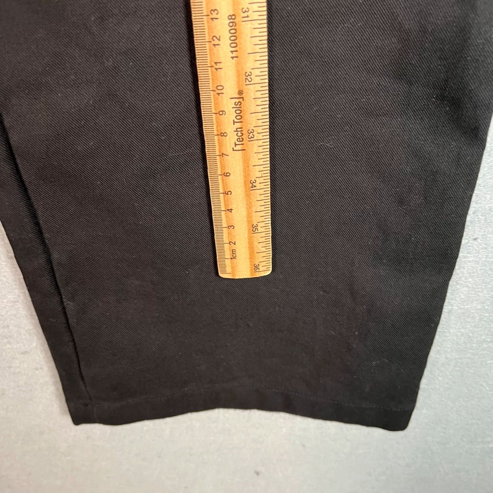 Alexander Wang Alexander Wang Womens Pants Black Cotton High-Waisted Straight Leg Trousers Size 4 Size 27" / US 4 / IT 40 - 6 Thumbnail