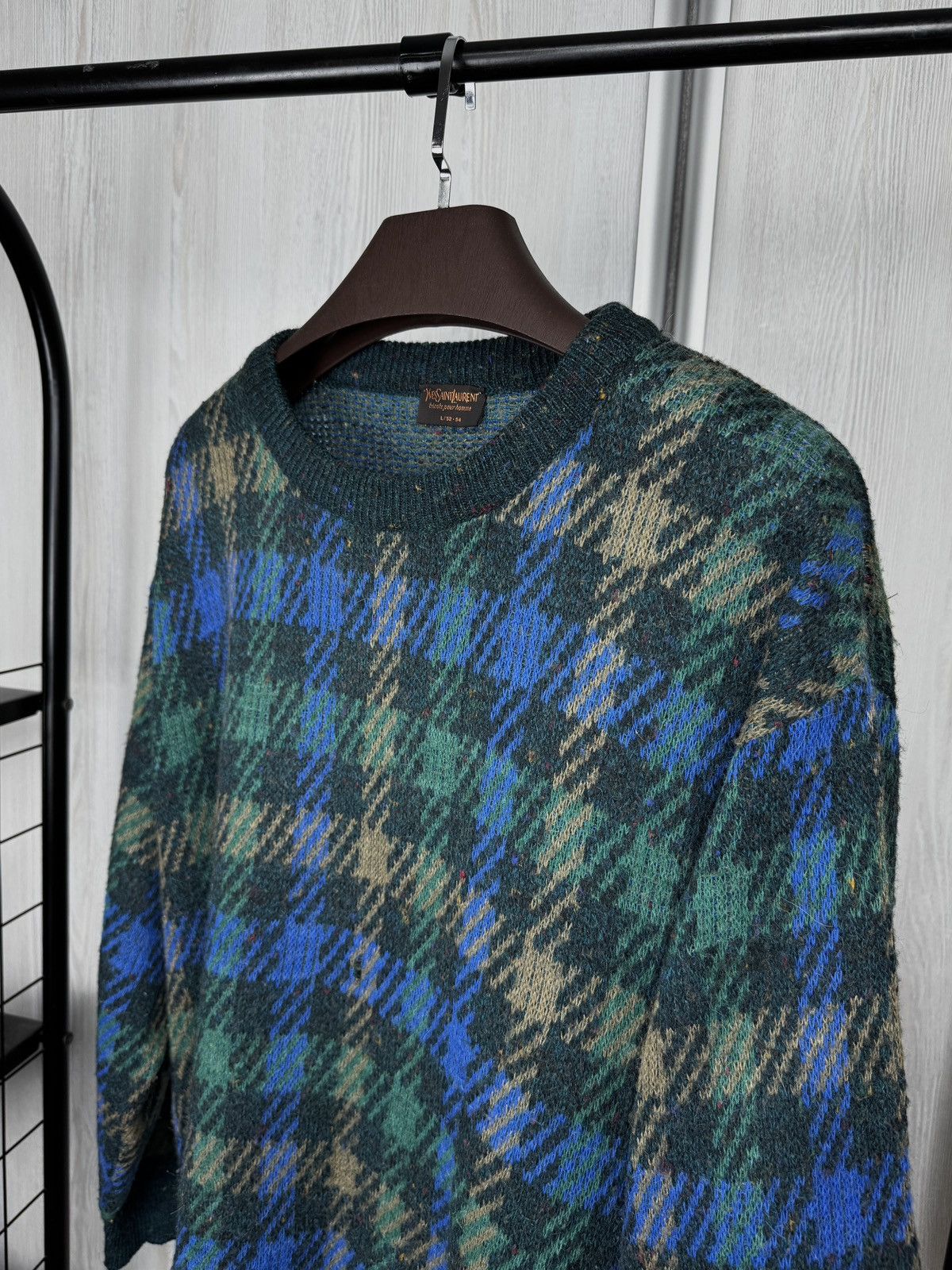 Yves Saint Laurent Yves Saint Laurent Vintage Knit Sweater Mohair Wool Alpaka Size US L / EU 52-54 / 3 - 6 Thumbnail