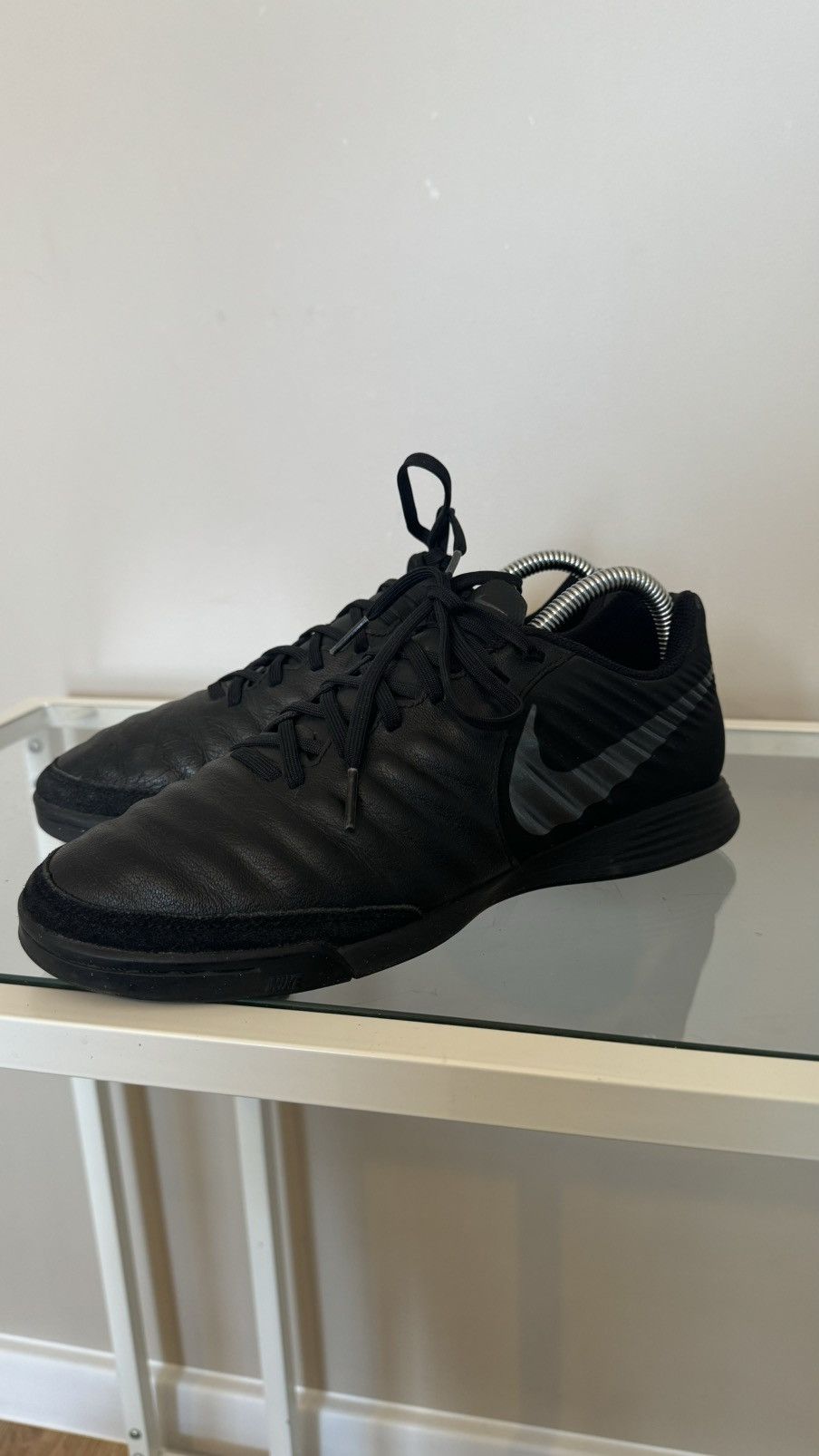 Nike Nike Tiempo black football shoes rare Size US 8 / EU 41 - 3 Thumbnail
