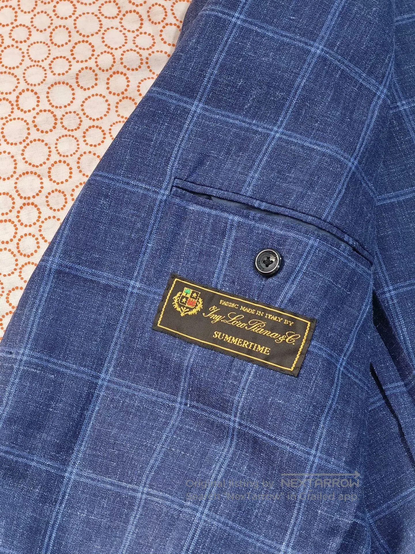 Loro Piana Loro Piana Blue Check Blazer. Size US S / EU 44-46 / 1 - 7 Thumbnail