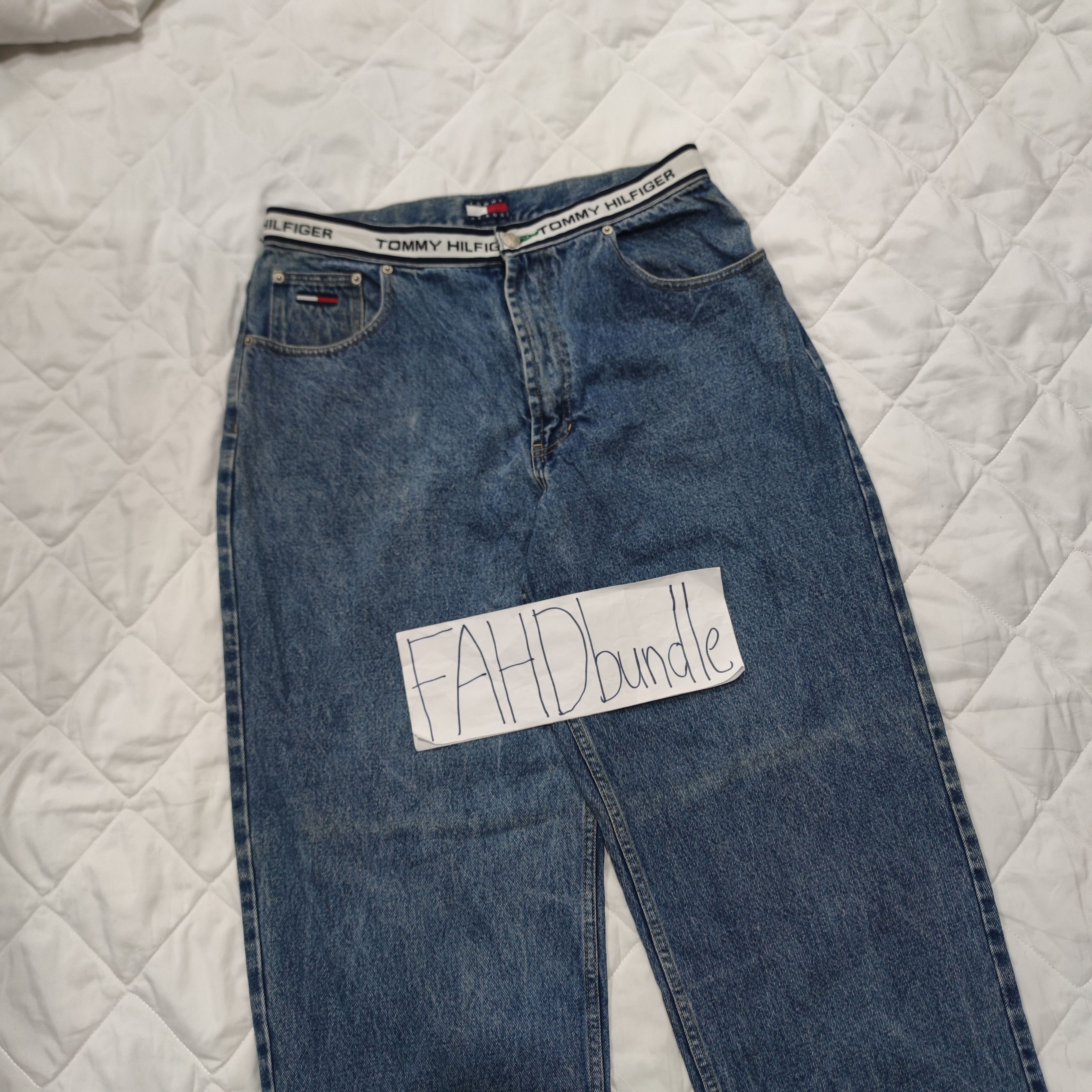 Tommy Hilfiger × Vintage VINTAGE 90S TOMMY HILFIGER BAGGY JEAN Size US 33 - 8 Thumbnail