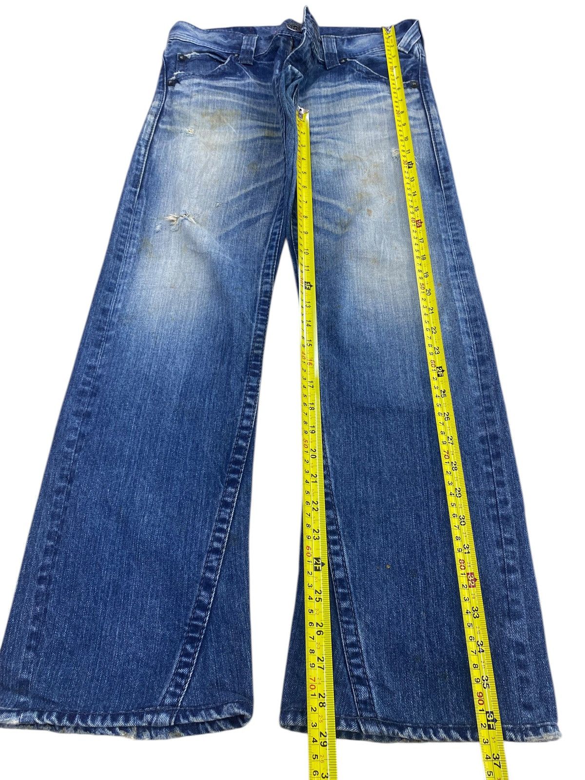 Other Japanese Brand Whiskers Faded Wash Style Bootcut Jeans Size US 29 - 7 Thumbnail