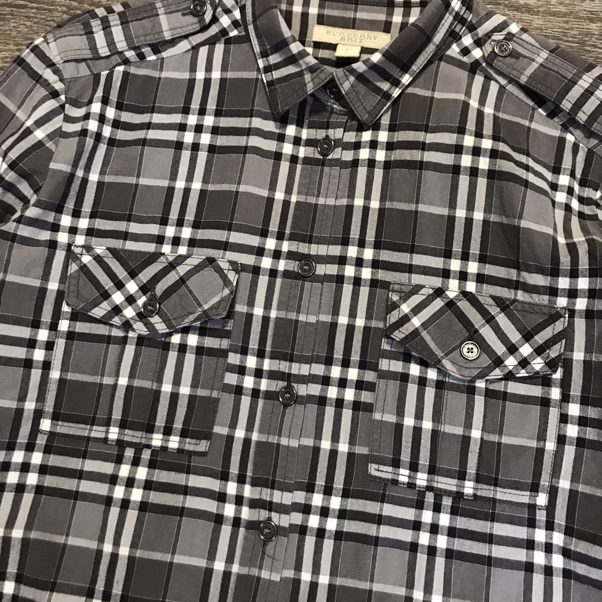 Burberry × Vintage Burberry Brit Shirt Nova Check Longsleeve Shirt Vintage Size US S / EU 44-46 / 1 - 8 Thumbnail