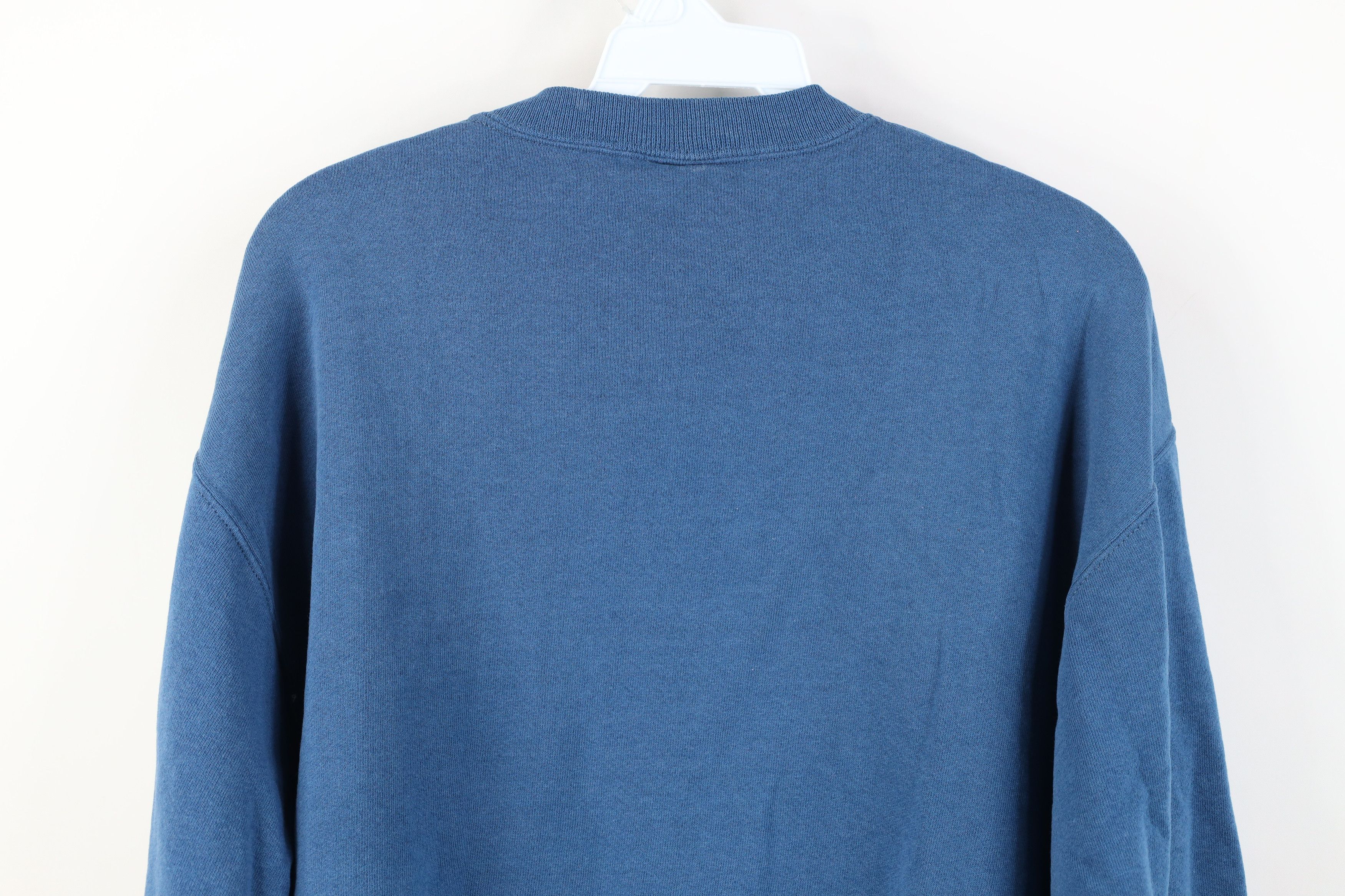 Vintage Vintage 90s Bike Blank Crewneck Sweatshirt Blue USA Size US M / EU 48-50 / 2 - 14 Thumbnail