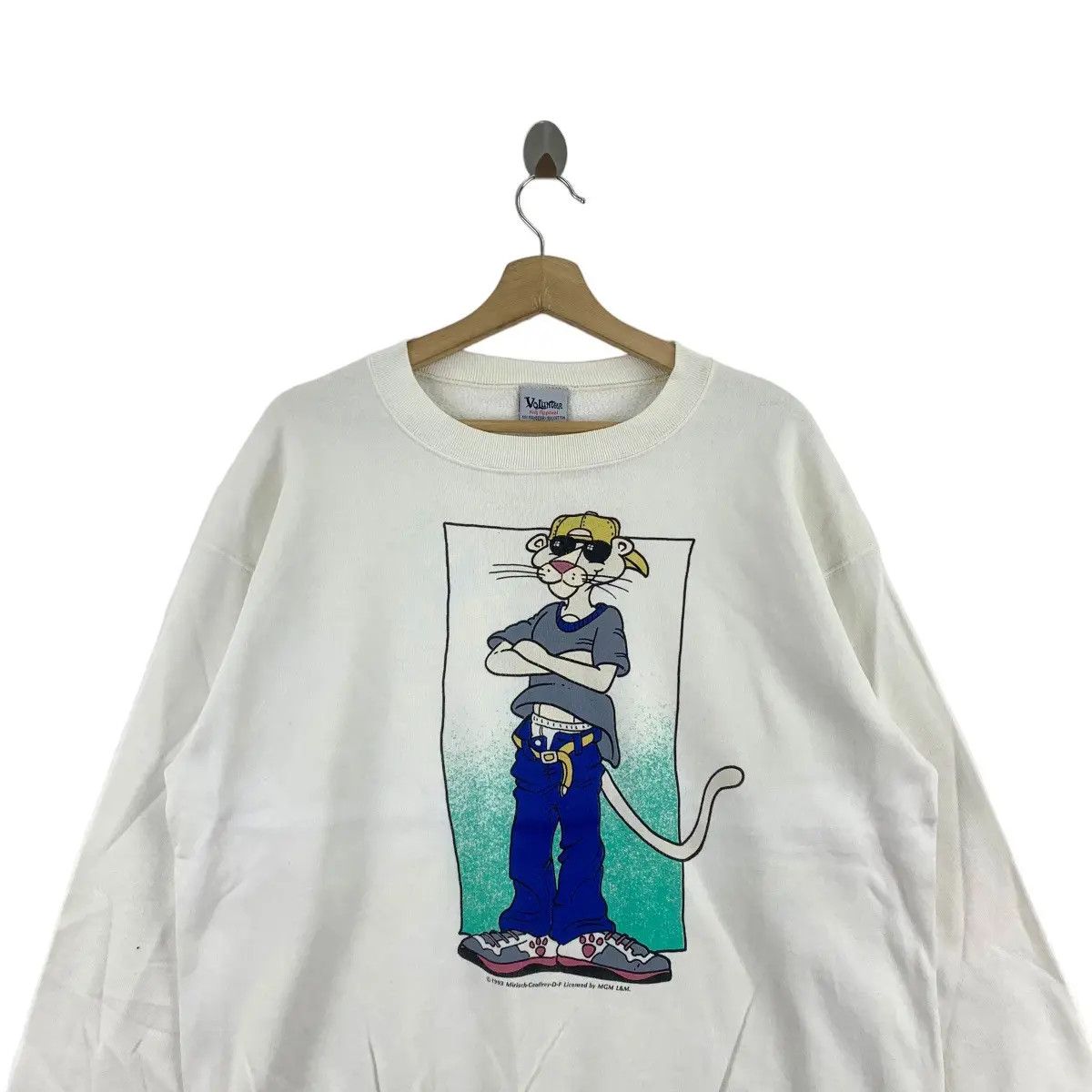 Vintage Vintage 1993 PINK PANTHER CARTOON Movie Mirisch Sweatshirt Size L / US 10 / IT 46 - 2 Thumbnail