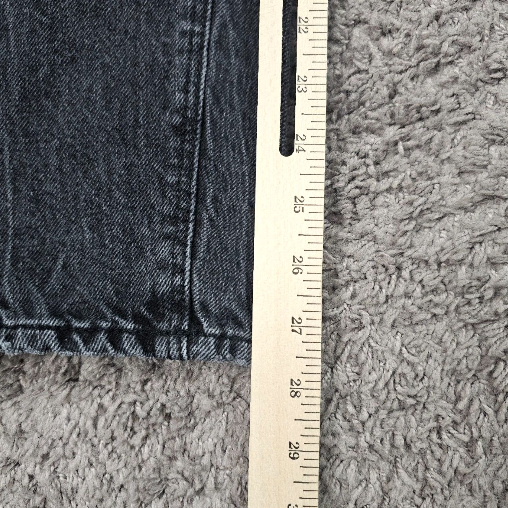 Old Navy VINTAGE Old Navy Women's Wide-Leg Jeans 4 Tall Black High Rise Denim Cotton 28" Inseam Size 25" / US 0 / IT 36 - 6 Thumbnail