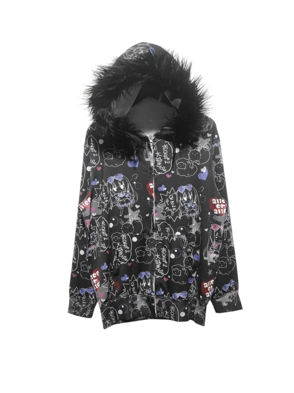 Anime Alice or Alice Zip Fur Hoodie Parka i6w9 LGB style Size US L / EU 52-54 / 3 - 2 Thumbnail
