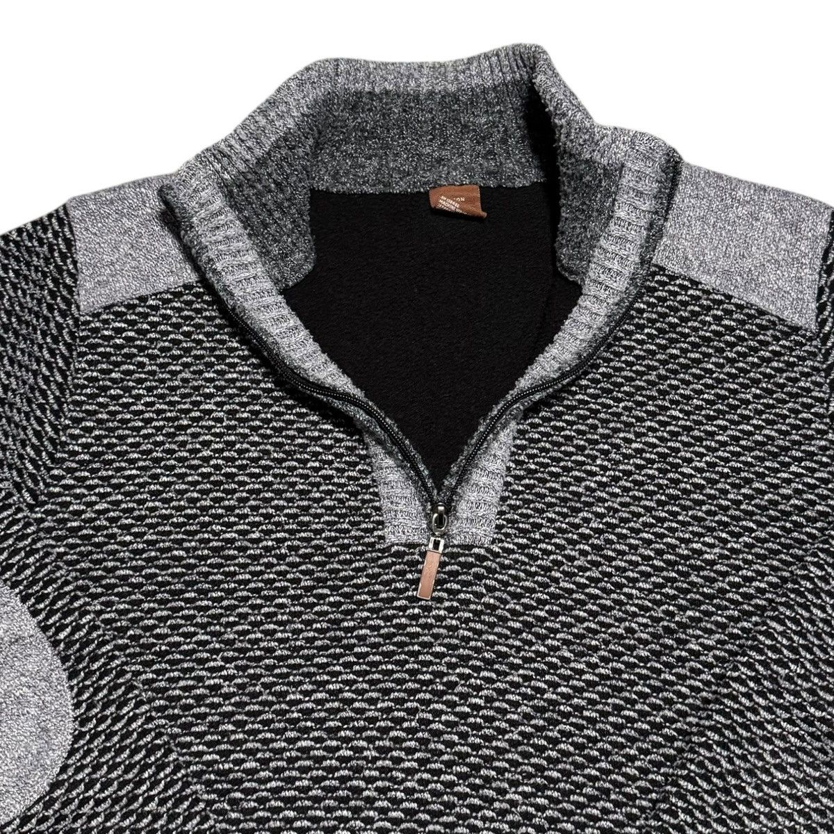 Other Usicon Gray/Black Oversized 1/4 Zip Sweater Men's Small Size US S / EU 44-46 / 1 - 2 Thumbnail