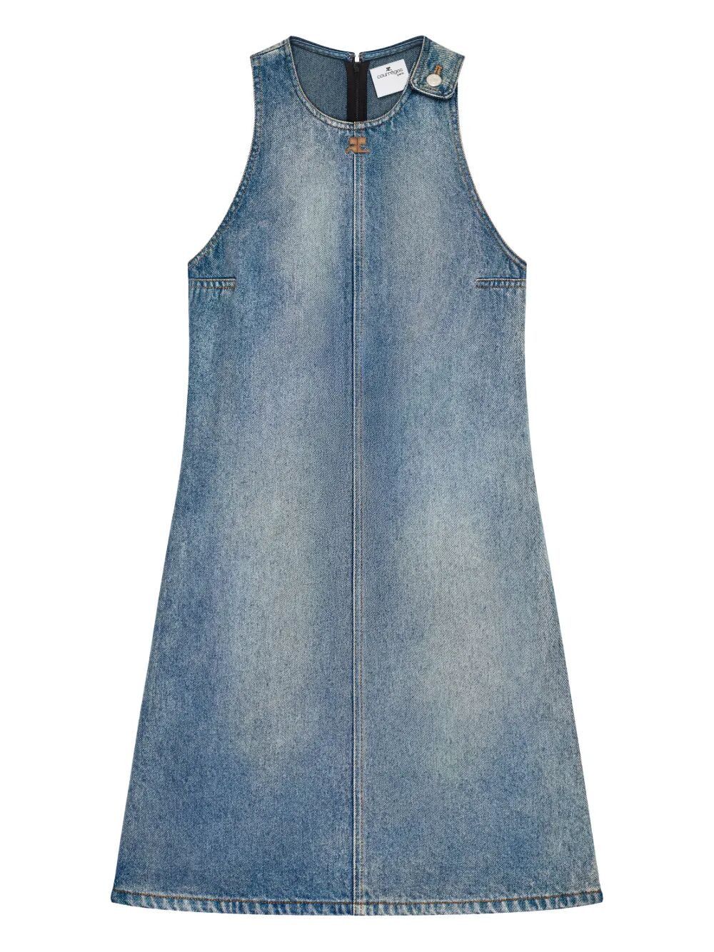 Courreges A-LINE DRESS HERITAGE DENIM Size M / US 6-8 / IT 42-44 - 1 Thumbnail