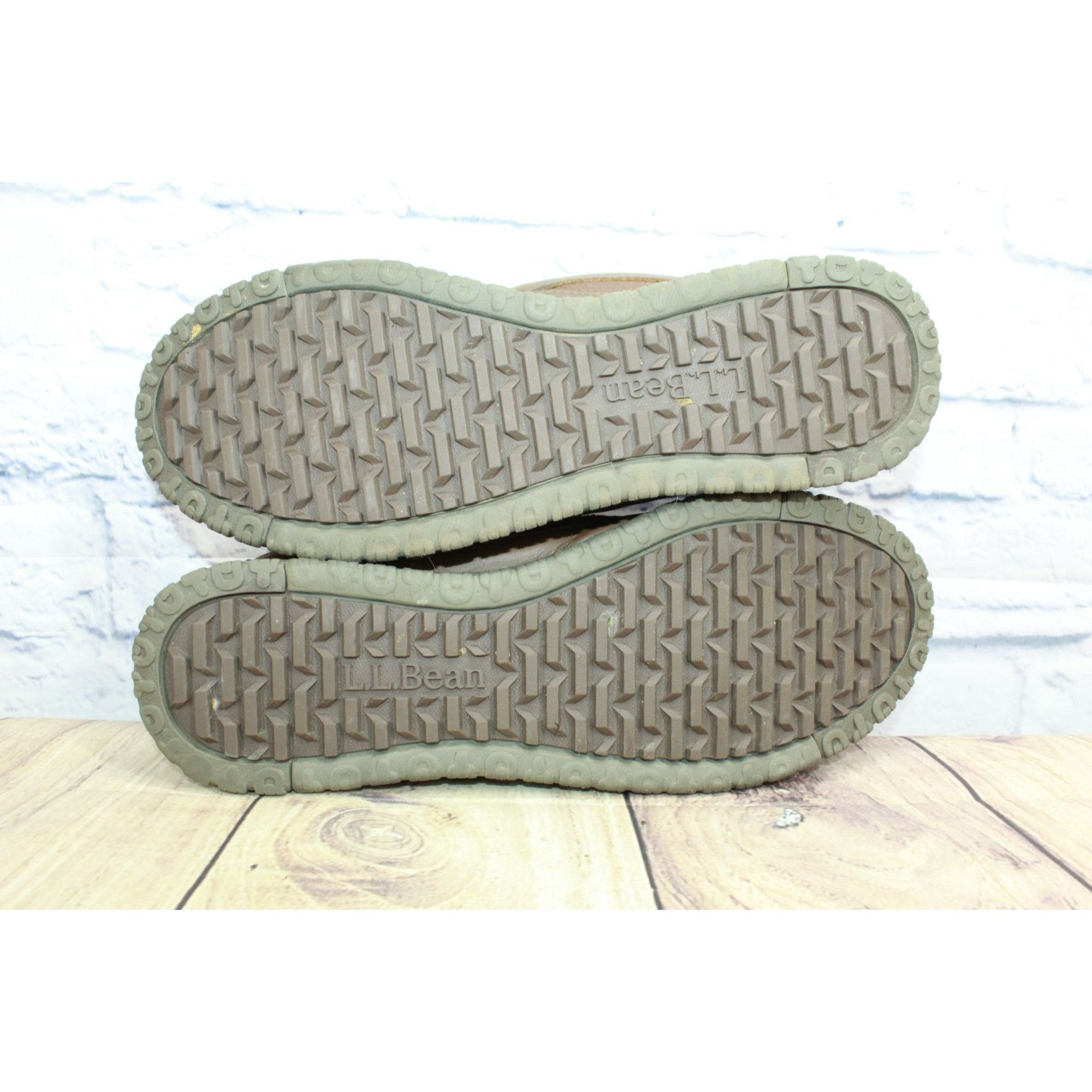 L.L. Bean × Leather LL Bean All Week Shearling Lined Moccasin Slippers 11 M Size US 11 / EU 44 - 9 Thumbnail