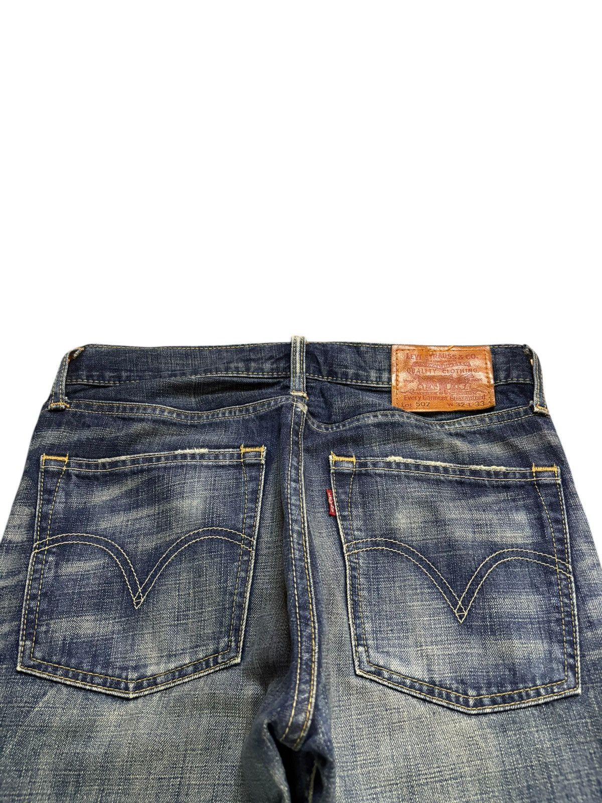 Levi's Vintage 90s Levis 502 Faded Mud Wash Loose Jeans Size US 32 / EU 48 - 8 Thumbnail
