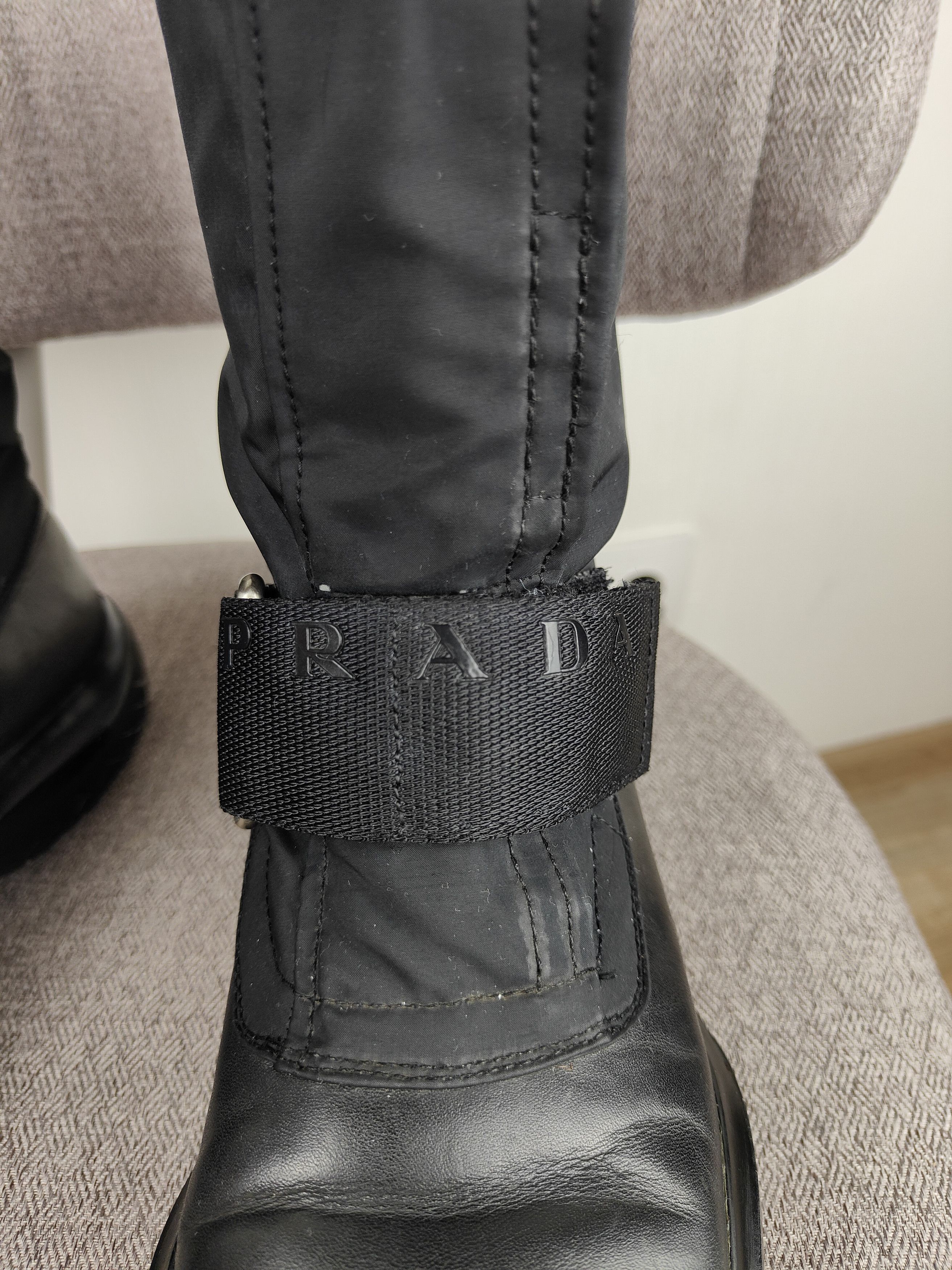 Prada Prada Iconic Square Toe Velcro Zip Boots F/W 1999 Size US 8 / EU 41 - 6 Thumbnail