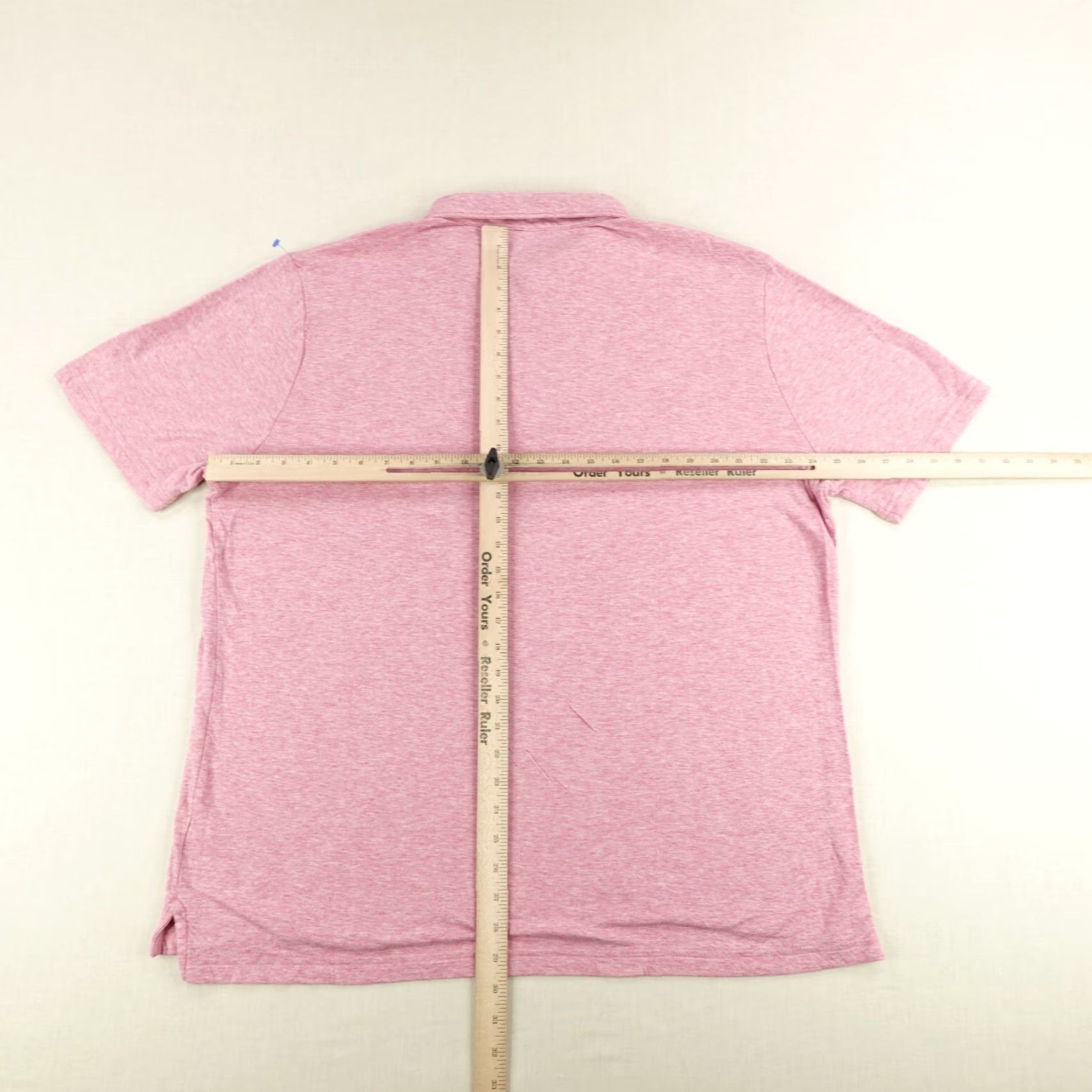 Faherty Faherty Polo Shirt Mens 2XL Pink Cotton Performance Knit Polo Shirt Outdoor Breathable Easy Care Logo Button Mens 2XL Pink Faherty Polo Shirt Size US XXL / EU 58 / 5 - 7 Thumbnail