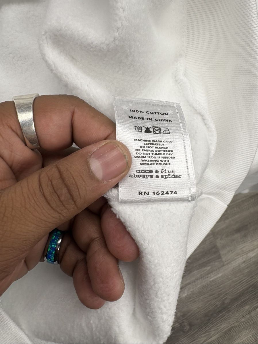 Sp5der Sp5der Og Web V2 Gradient Hoodie 'White' Size US XL / EU 56 / 4 - 6 Thumbnail