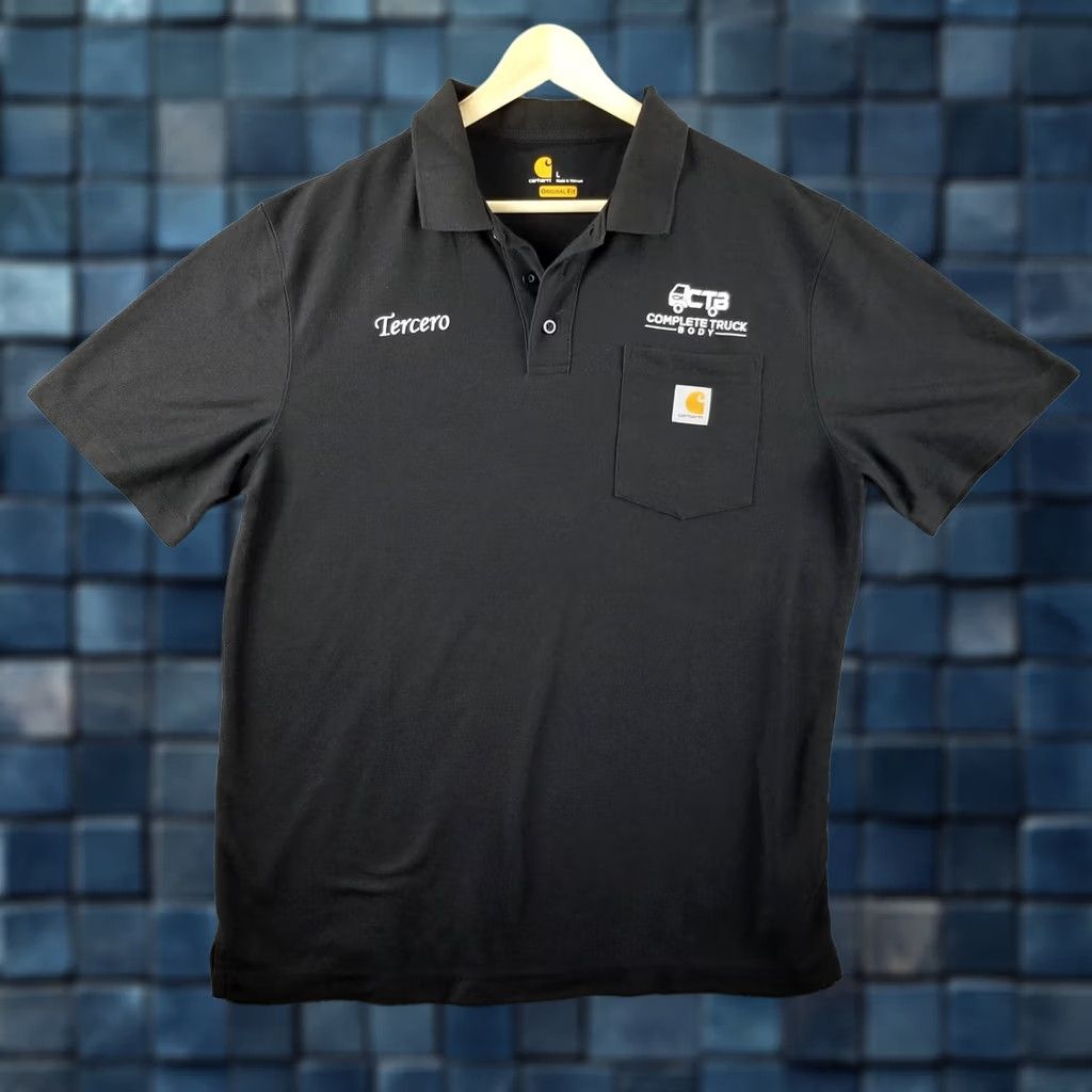 Carhartt Carhartt Polo Shirt Men Large Black Original Fit Pocket Logo K570 Workwear Jesus Truck Fish Size US L / EU 52-54 / 3 - 1 Thumbnail