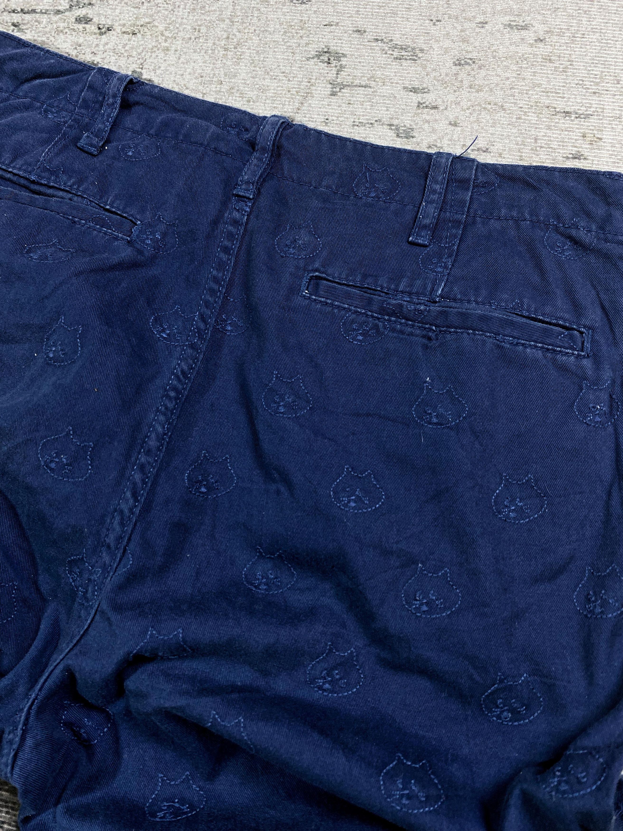 Issey Miyake 2000s Ne-net Pattern Cat Chino Pants y2k Lgb Ifsix Size US 32 / EU 48 - 3 Thumbnail