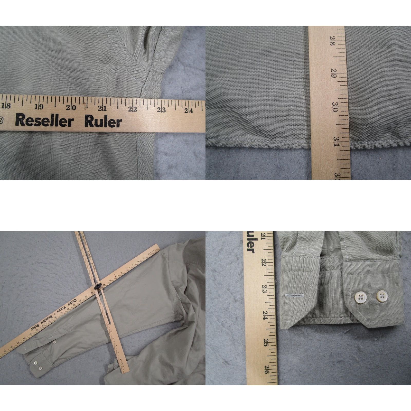 Ermenegildo Zegna Ermenegildo Zegna Shirt Mens 16.5 Gray 42 Cotton Dress Button Front Long Sleeve Size 42R - 8 Thumbnail