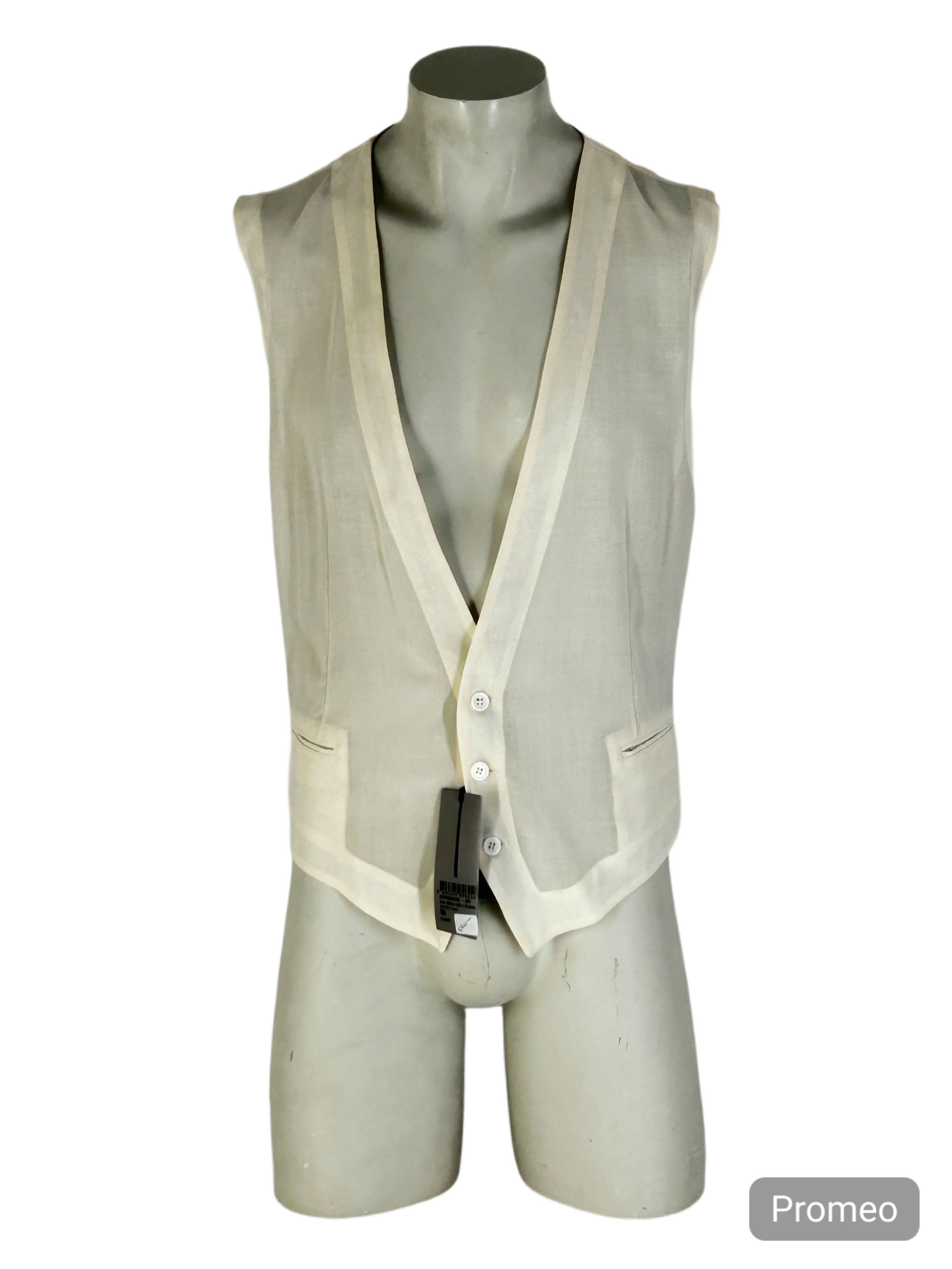 Dior Homme Fine Gauge Wool Waistcoat Gilet