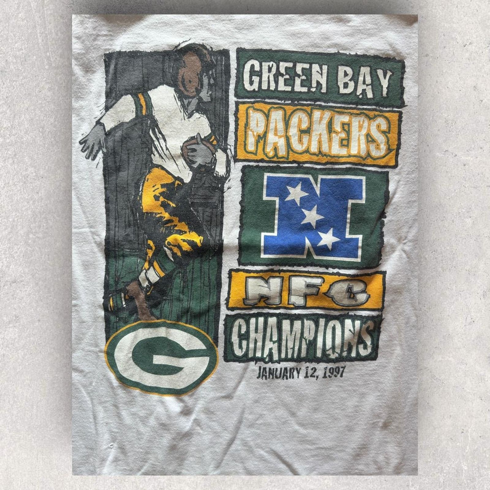 Starter 1997 Packers NFC Champions Starter Tee Size US L / EU 52-54 / 3 - 2 Thumbnail