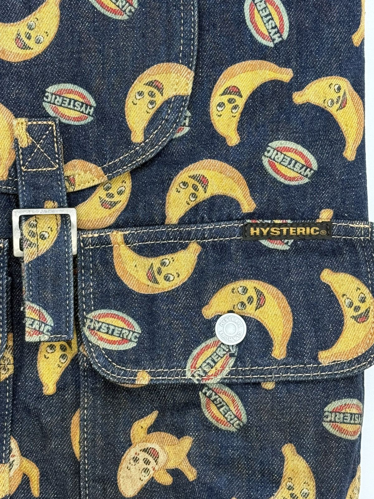Hysteric Glamour Vintage 90s Hysteric Glamour Banana Denim Backpack Size ONE SIZE - 2 Thumbnail