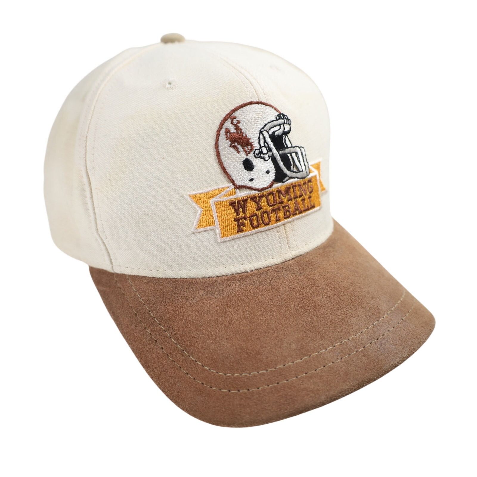 Vintage Vintage 90s Wyoming State University Cowboys Football Hat Size ONE SIZE - 2 Thumbnail
