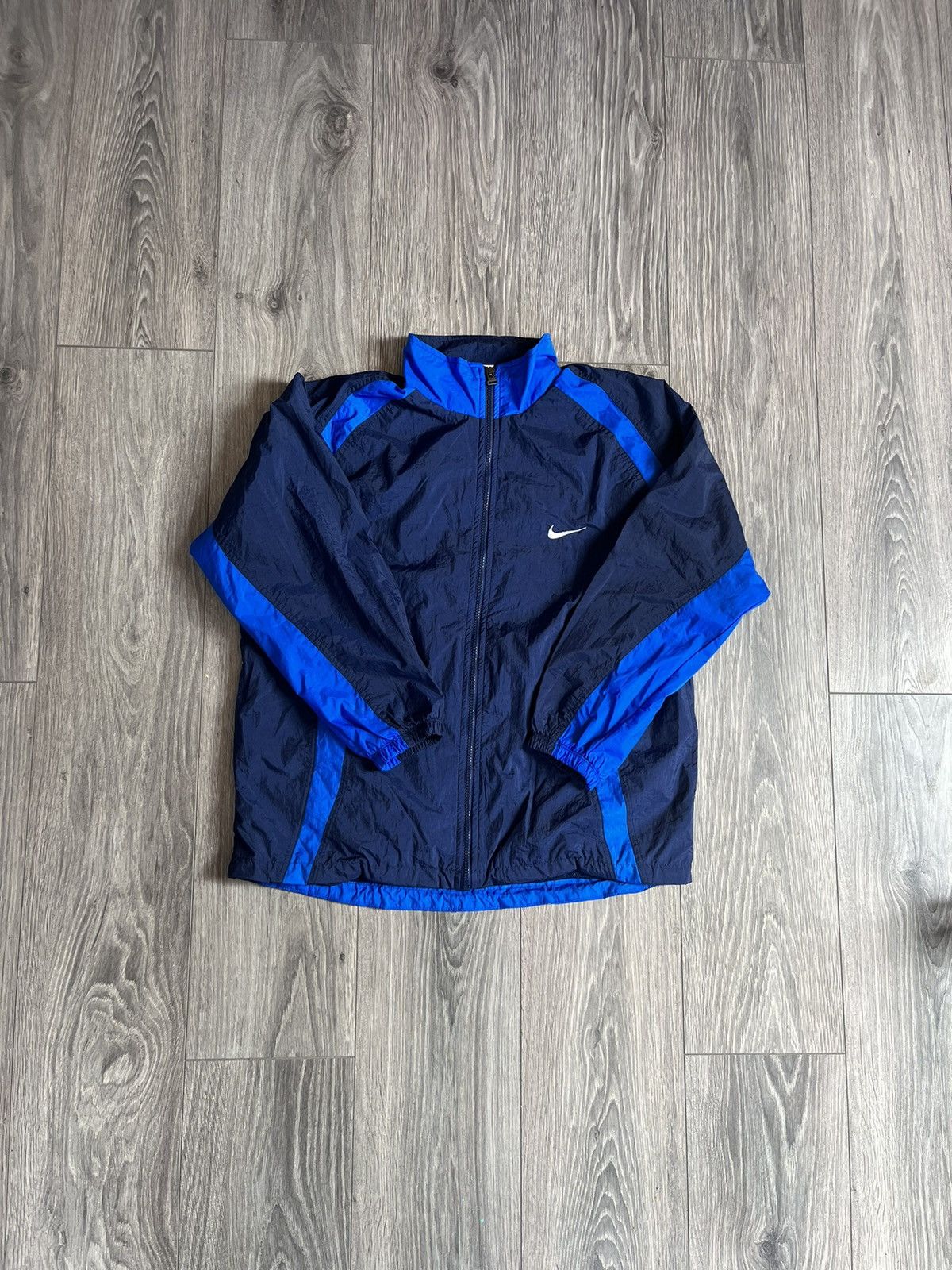 Nike Vintage 90s Nike Track Jacket Size US L / EU 52-54 / 3 - 3 Thumbnail
