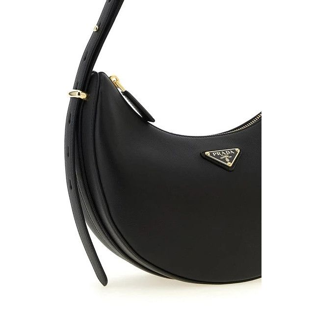 Prada PRADA Arque Small Black Smooth Leather Shoulder Bag New & Au Size ONE SIZE - 3 Thumbnail
