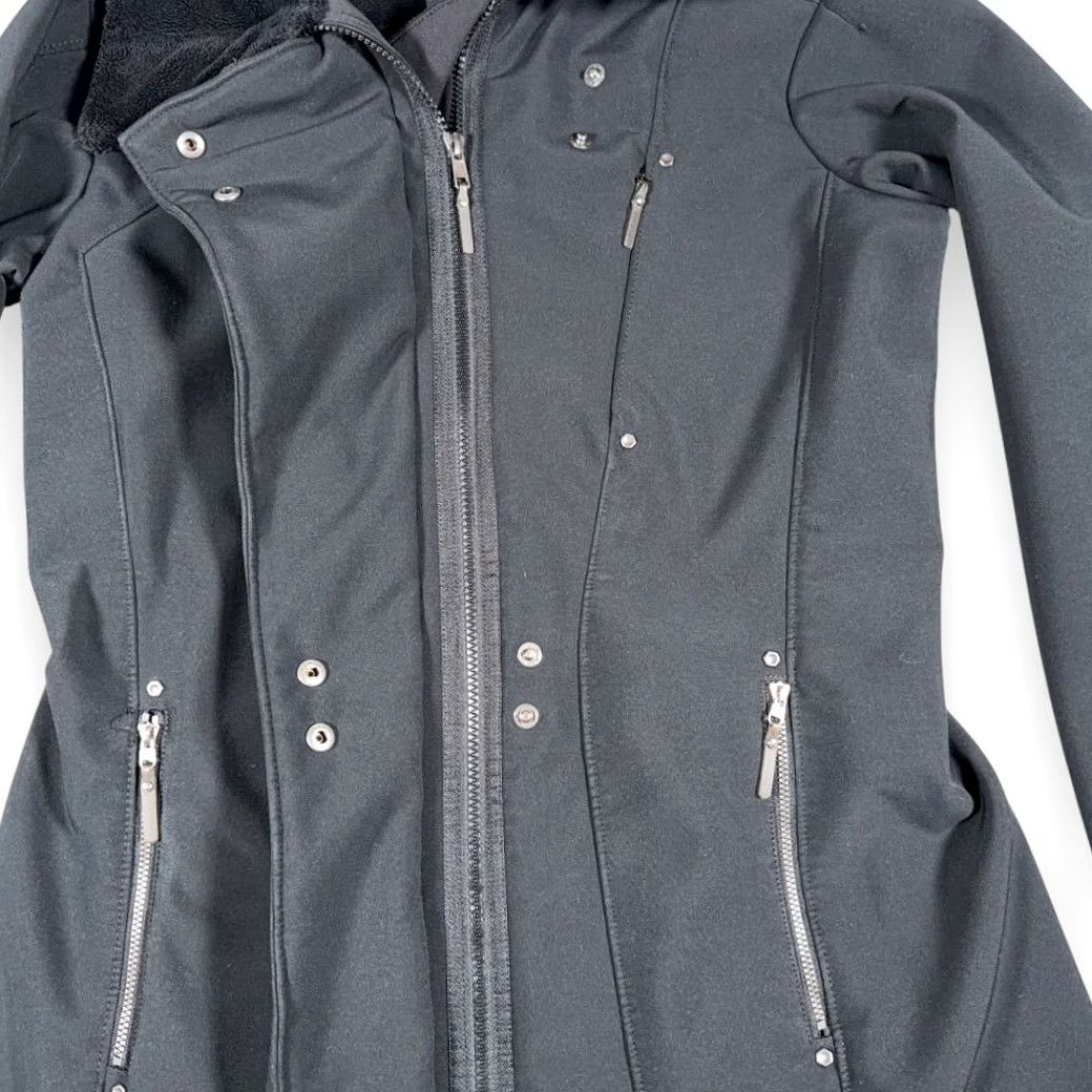 Mountain Hardwear Mountain Hardwear Coat Womens M Black Long Sherpa Collar Faux Fur Lining, Zip Front, Pockets, Insulated, Soft Shell, Wind-Resistant, Logo, Embroidered Size M / US 6-8 / IT 42-44 - 7 Thumbnail