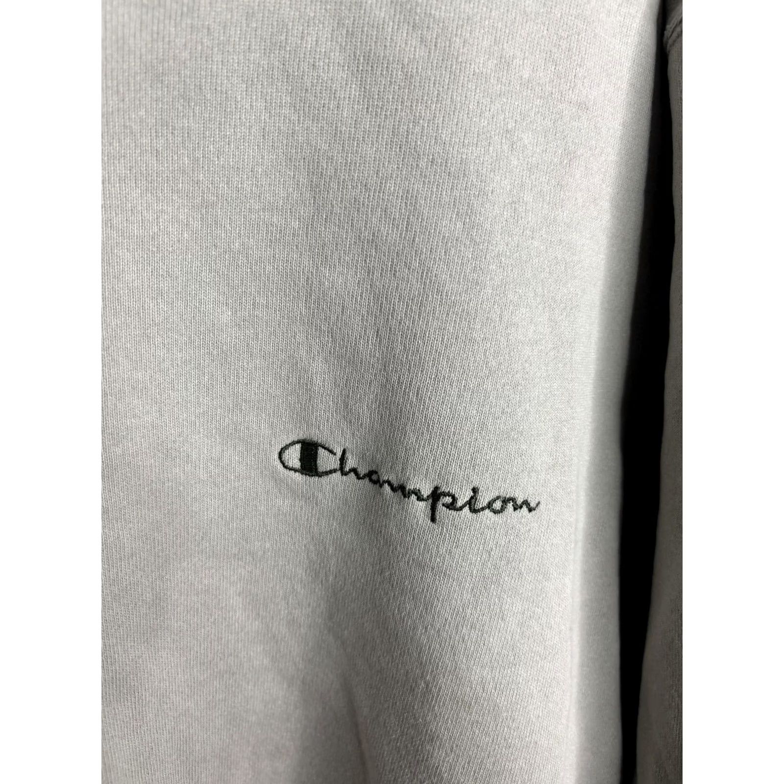 Champion Champion Sweatshirt Mens Large Gray Crewneck Fleece Pullover Embroidered Logo Size US L / EU 52-54 / 3 - 3 Thumbnail