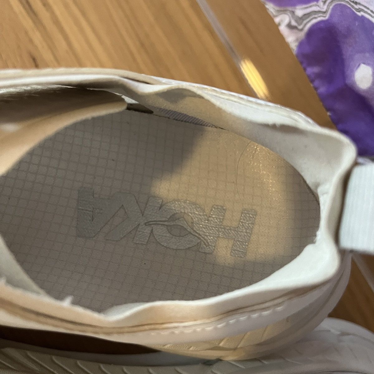 Hoka × Satisfy 🌊 SAMPLE UNRELEASED Satisfy Hoka Mafate 4 Lite STSFY Bone Size US 6 / EU 39 - 15 Thumbnail