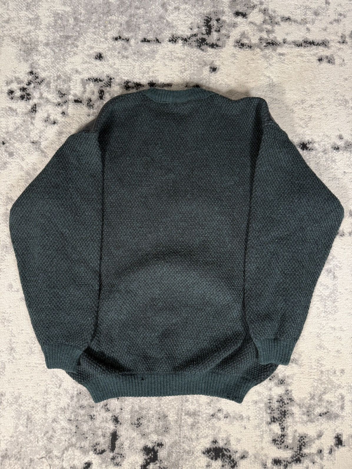 Vintage Vintage Leather Patch Alpaca Wool Blend Sweater Size US M / EU 48-50 / 2 - 4 Thumbnail