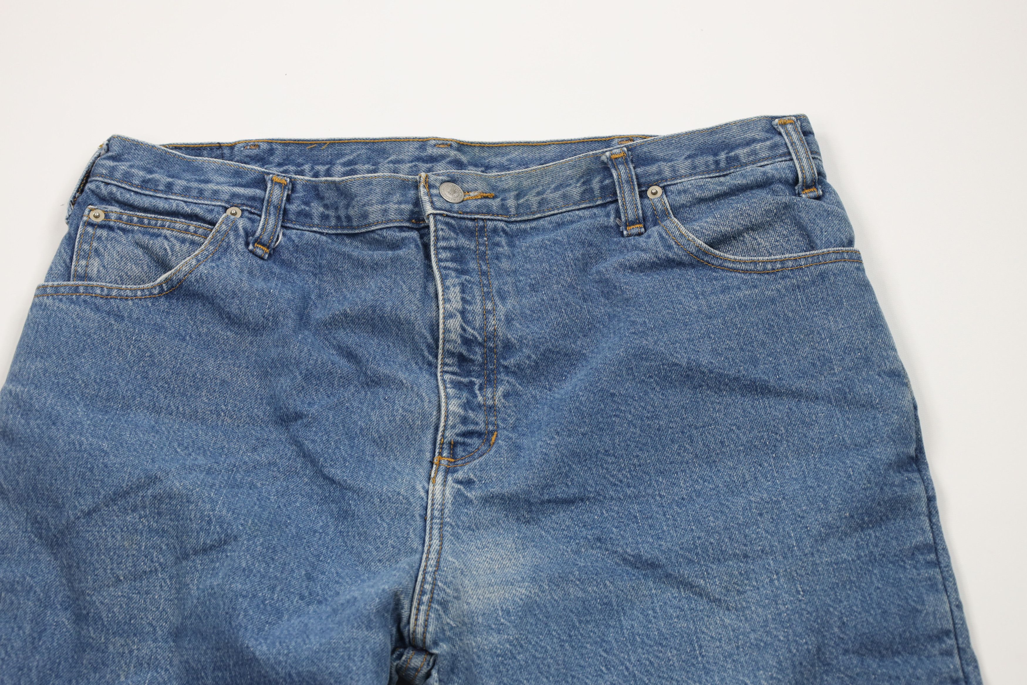 Vintage Vintage 90s Streetwear Wide Leg Denim Jeans Blue Cotton Size US 38 / EU 54 - 3 Thumbnail