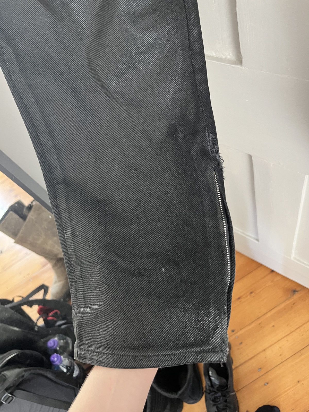 Helmut Lang Helmut Lang Astro Waxed pant 1999 Size US 30 / EU 46 - 4 Thumbnail