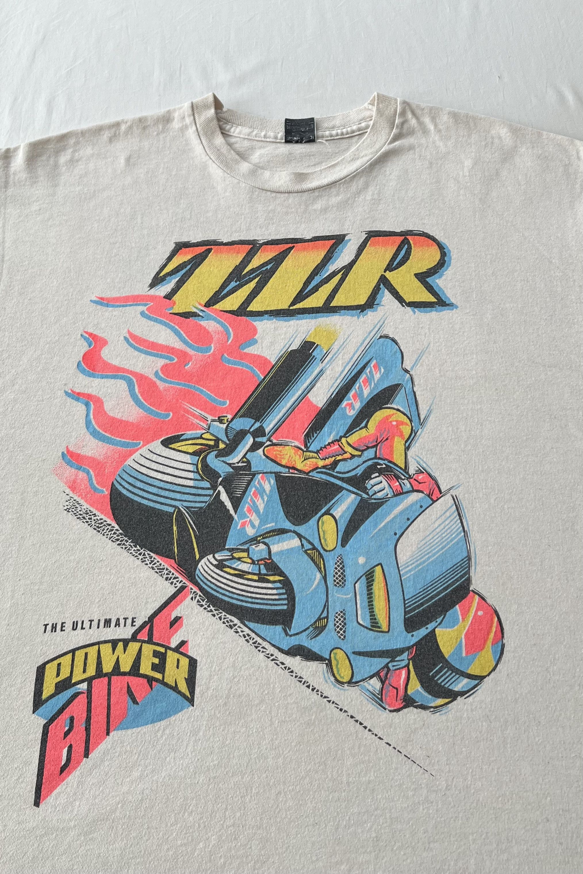 Vintage Vintage 90s Kawasaki ZZR The Ultimate Power Bike Racing Tee Size US XL / EU 56 / 4 - 3 Thumbnail