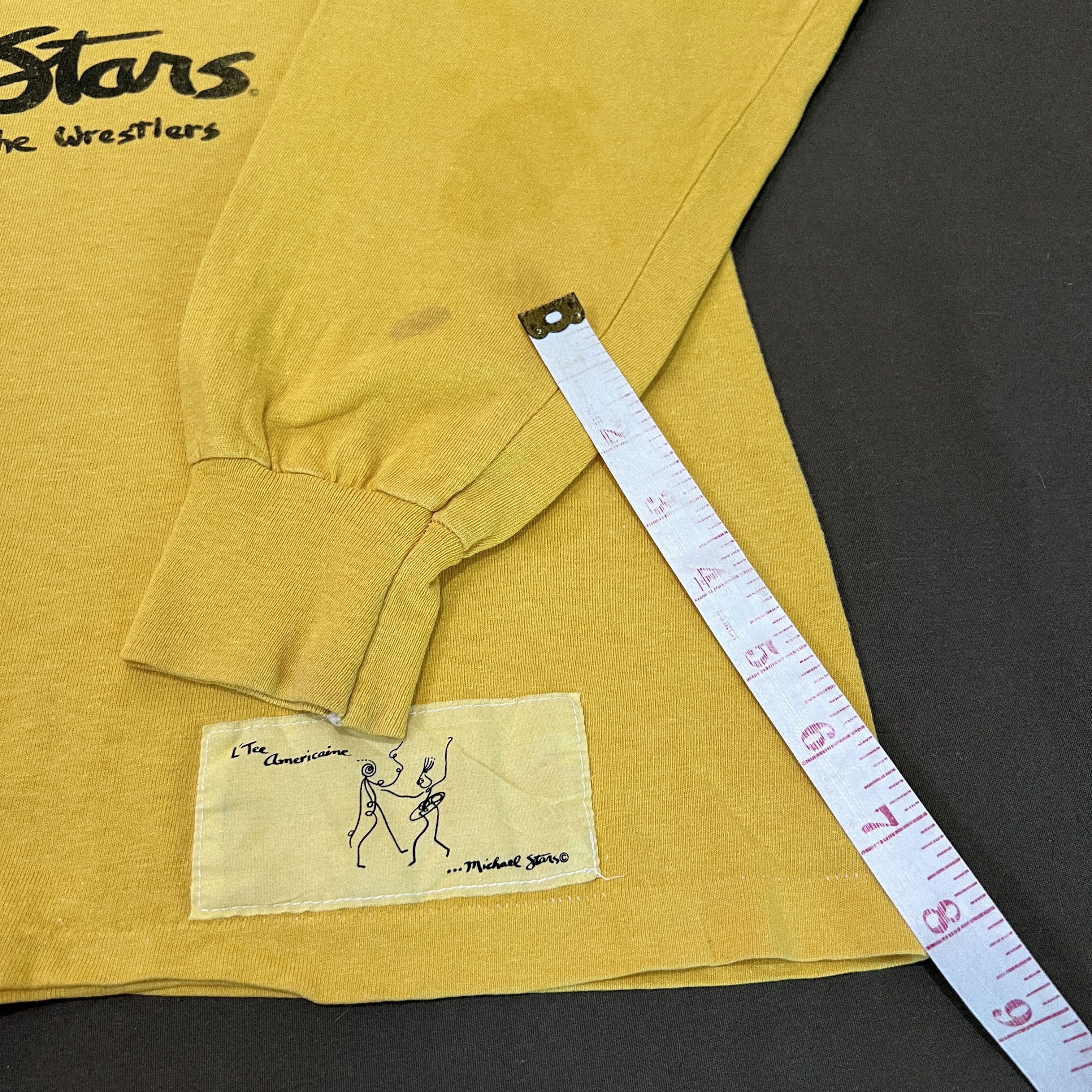 Designer × Michael Stars × Vintage Vintage 90s Michael Stars Sumo the wrestlers Tee Size US L / EU 52-54 / 3 - 5 Thumbnail