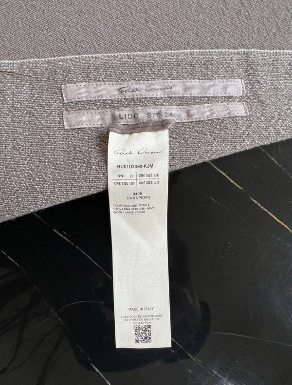 Rick Owens Rick owens SS24 Lido Wool Owenscorp Size ONE SIZE - 3 Thumbnail