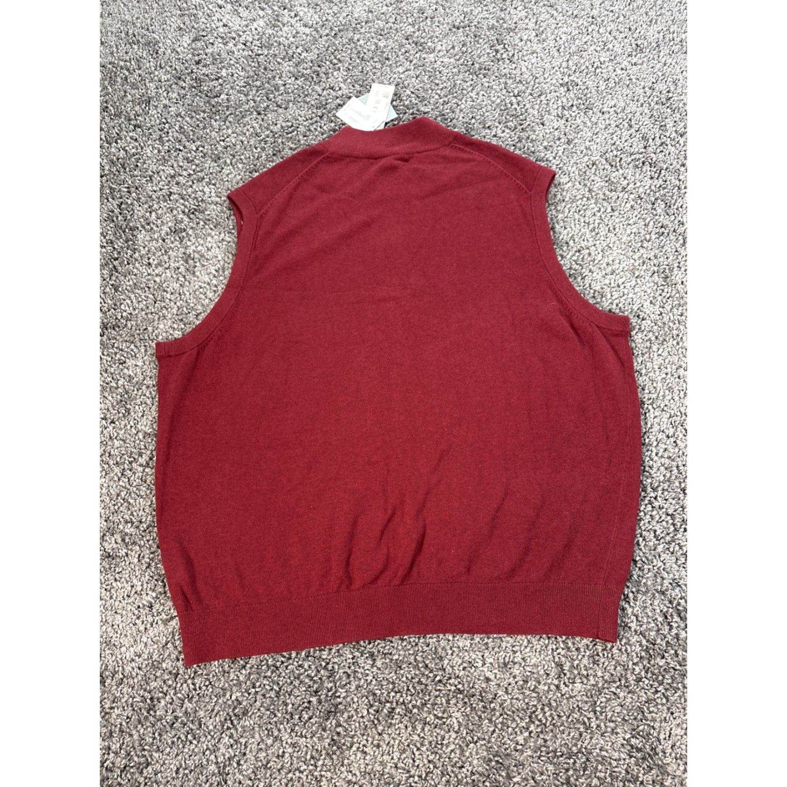 Cremieux Daniel Cremieux 1/4 Zip Sweater Vest Men’s 2XL Red Knit Sleeveless Mock Neck Casual Winter Fall Spring Size US XXL / EU 58 / 5 - 6 Thumbnail