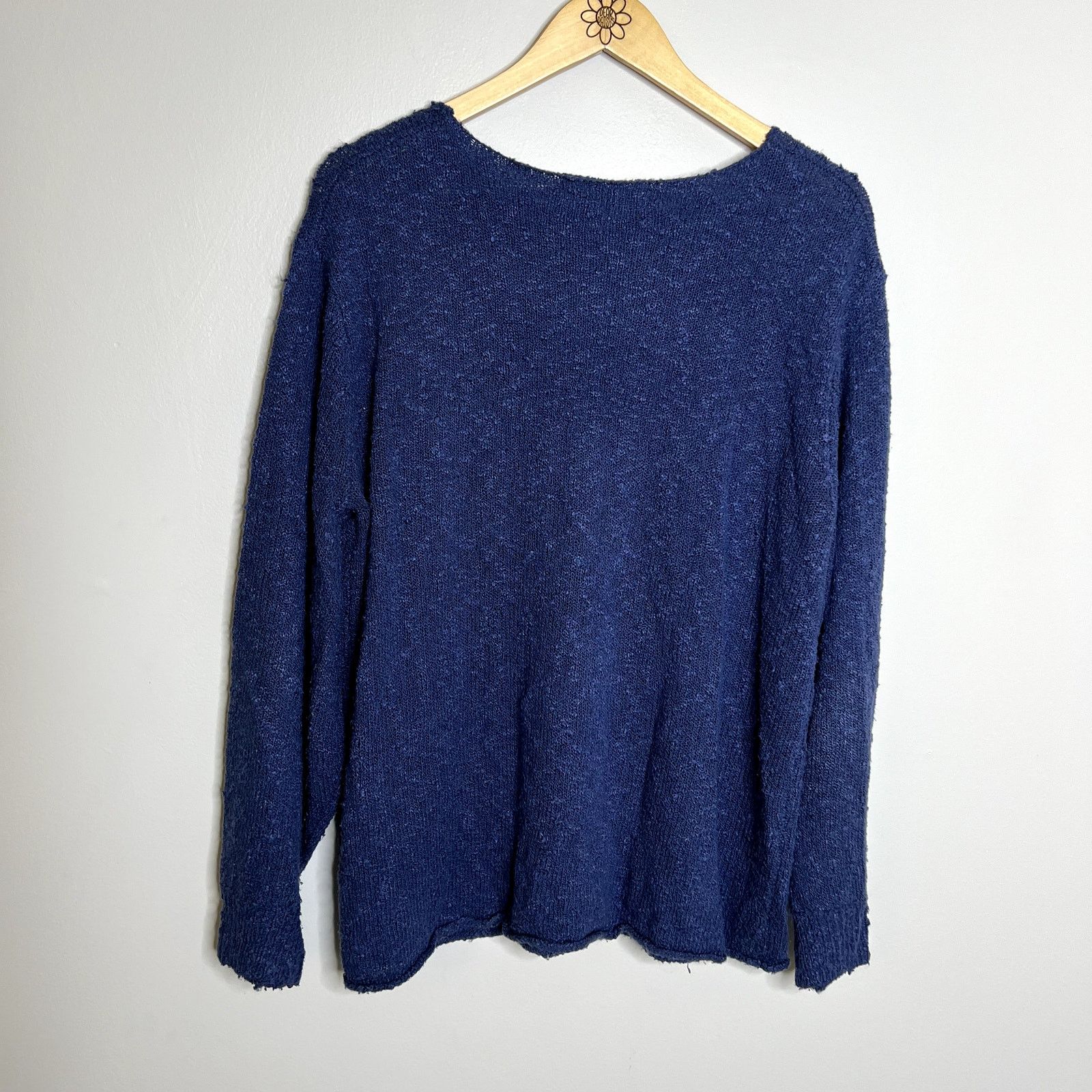 Other Workshop Republic Blue Boucle Knit Sweater Size L / US 10 / IT 46 - 5 Thumbnail