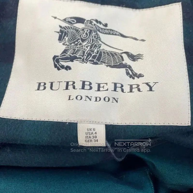 Burberry Burberry M Size Peacock Green Women's Trench Coat. Size M / US 6-8 / IT 42-44 - 3 Thumbnail
