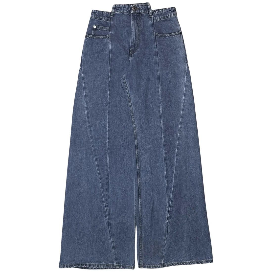Maison Margiela Maison Margiela Wide Patchwork Jeans - SS19 Size US 31 - 1 Thumbnail