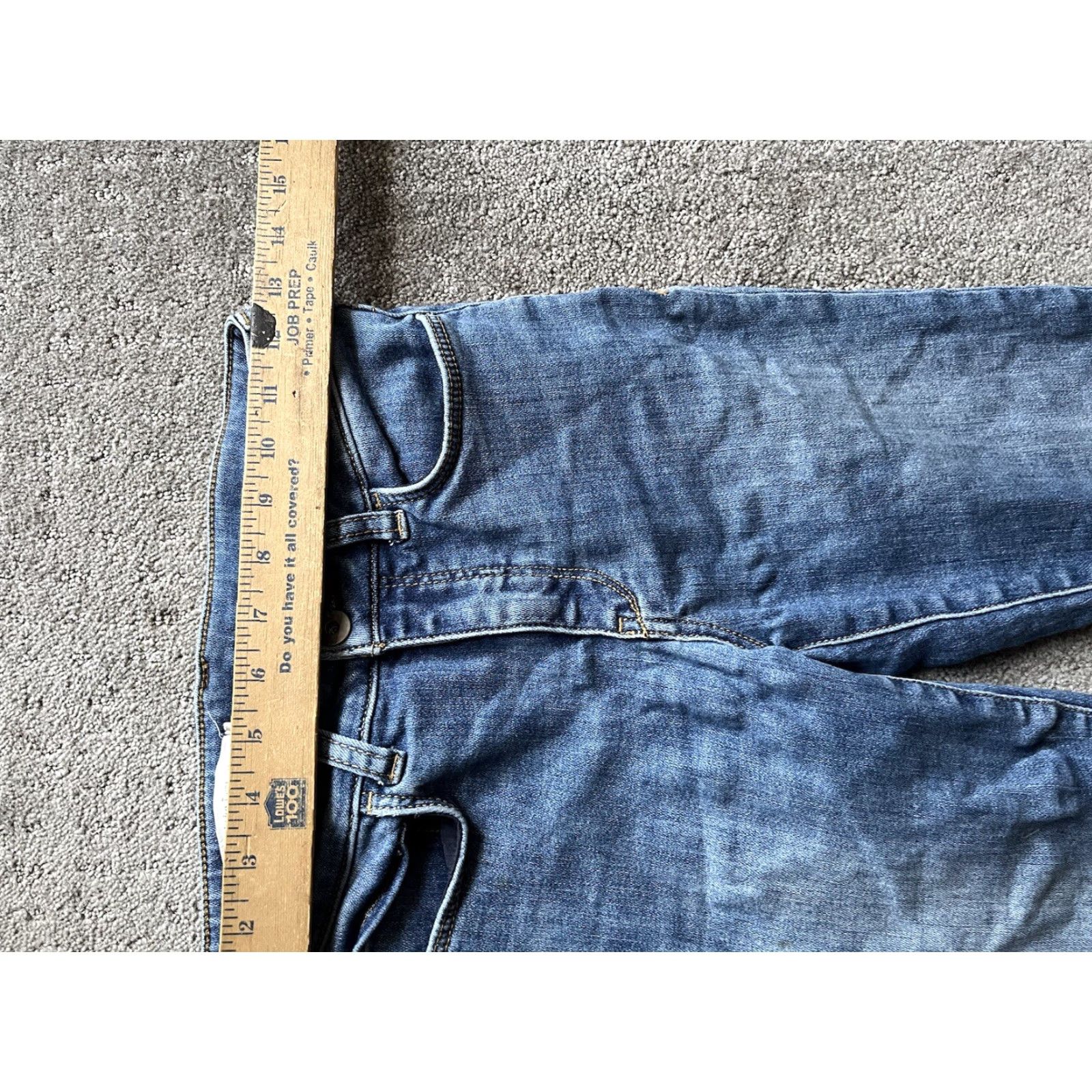 Vintage Pilcro Womens Skinny Jeans Size 26 Blue Denim with Glitter Accents Size 26" / US 2 / IT 38 - 6 Thumbnail